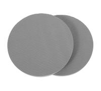 TOYANDONA Lot de 2 Coussins de Yoga Antidérapants en Tpe Confortable Épais 15 MM Diamètre 17 CM Protège-Genoux et Coudes pour Exercices Pilates et Tapis de Yoga - Gris
