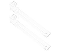 TOYANDONA Lot de 2 Crochets Amovibles Transparents pour Aquarium, Supports Réglables pour Plateforme de Repos, Accessoires Polyvalents pour Terrariums et Boîtes D’éclosion, Outils pour