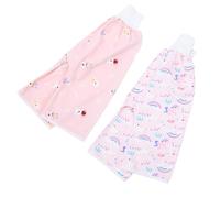 TOYANDONA Lot de 2 Culottes D'apprentissage Propreté Bébé Taille L en Coton Imperméable et Respirant, Pantalon D'entraînement Haute Taille Anti-fuites, Réutilisable, Motifs Arc-en-ciel
