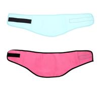 TOYANDONA Lot de 2 Écharpes Rafraîchissantes pour Chiens, Bandanas Respirants en Tissu Léger, Taille S, Motifs Pois Rose et Vert, Serviettes Rafraîchissantes pour Cou de Chiot, Accessoires