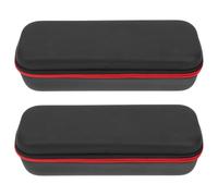TOYANDONA Lot de 2 Étuis Zippés Rigides pour Microphones Portables, Paquet de Protection Noir Compact, Accessoires Micro, Transport Pratique pour Voyages et Stockage Sûr