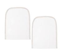 TOYANDONA Lot de 2 Filets en Dentelle Transparente 4X4 CM Couleur Brun Foncé pour Closure Frontale en Dentelle Accessoires pour Perruques Frontales Lace Front Aérée pour Confection et