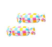 TOYANDONA Lot De 2 Jouets à Mâcher en Peluche pour Chien, Formes Bonbon Colorées, Jouets Molaires pour Maison, Accessoires pour Améliorer Hygiène Dentaire Et Comportement des Chiens