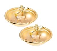 TOYANDONA Lot de 2 Lampes à Huile en Alliage Réglables 10 Cm Lampes à Huile Vintage pour Intérieur de Prière Solide avec Mèche Éclairage Traditionnel pour Rituels et Décoration Intérieure