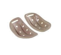 TOYANDONA Lot de 2 Mentonnières de Casque de Vélo Garçon et Filles en Mousse Légère, Protection Complète pour Ski, Skateboard et Vélo Électrique, Couleur Beige Clair, Accessoire