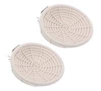 TOYANDONA Lot de 2 Nids D’Élevage pour Perroquet en Corde de Coton Tissée à la Main Grand Format Nid D’Oiseau Suspendu pour Cages Maison Confortable pour Pinsons et Canaris Habitat