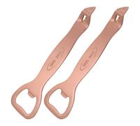 TOYANDONA Lot de 2 Ouvre-Bouteilles en Acier Inoxydable 304 Couleur Or Rose Outil D’Ouverture D’Onglets Portable et Léger Décapsuleur de Canettes et Bouteilles pour Fêtes Pique-Niques et