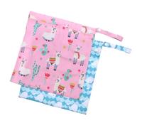 TOYANDONA Lot de 2 Paquets Imperméables de Rangement pour Couches Bébé, Poche Zippée, Design Imprimé, Portable pour Voyage et Sortie, Tissu Étanche, Pratique pour Maman et Bébé