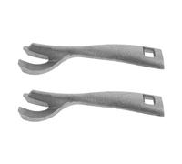 TOYANDONA Lot de 2 Pinces en Fonte pour Barbecue et Cuisson, Pinces Polyvalentes pour Plaque Chauffante et Poêle à Frire, Accessoires Grillades Indispensables pour Steak et Fajitas