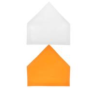 TOYANDONA Lot de 2 Plaques D'entraînement Baseball 42 X 41 Cm Antidérapantes Orange et Blanc, Tapis de Lancer Portable pour Entraînement et Matchs de Softball, Base Professionnelle