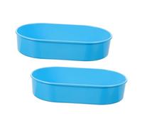 TOYANDONA Lot De 2 Plateaux De Comptage De Remède En Plastique Bleu, Distributeurs De Pilules Compacts Pour Chariots Médicaux, Organisateurs De Rangement Pour Hôpitaux Et Soins Infirmiers