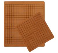 TOYANDONA Lot de 2 Plateaux de Go Double-Face en Cuir PU, Échiquiers Pliables 9x9 et 13x13 pour Pions 1,8 Cm 13x13 et 19x19 pour Pions 2,2 Cm, Accessoires de Jeu de Couleur Aléatoire