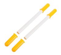 TOYANDONA Lot De 2 Poignées De Rechange pour Cheval À Enfourcher Jaunes Antidérapantes Accessoires pour Jouets À Monter Soi-Même Bouton Fileté Poignée en Plastique Antidérapante pour