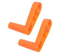 TOYANDONA Lot de 2 Poignées D'enrouleur de Tuyau Orange, Manivelles D'enroulement Universelles en Plastique, Remplacement pour Dévidoir Mural de Jardinage, Bras Automatique Compact