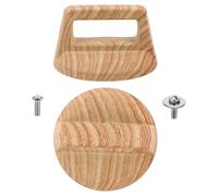 TOYANDONA Lot de 2 Poignées Générales de Couvercle de Casserole en Bakélite Imitation Bois, Résistantes la Chaleur, 2 Pièces pour Remplacement, Adaptées à Différents Types de Couvercles