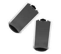 TOYANDONA Lot de 2 Porte-affiches de Table Triangulaires Pivotants 360° en Acrylique Transparent 90x180 Mm, Supports à Plusieurs Faces pour Menus, Prix et Numéros de Table, Présentoirs