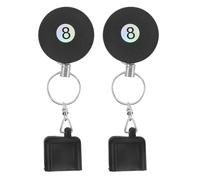TOYANDONA Lot de 2 Porte-craies rétractables pour queues de Billard, Snooker, Clip de Ceinture, Outil Pratique, Accessoires de Table de Billard