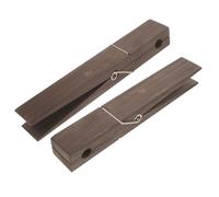 TOYANDONA Lot de 2 Porte-Serviettes Muraux en Bois 30X4X5 CM Pinces à Linge Géantes Fixation sans Perçage Crochets Rustiques Multifonctions pour Salle de Bain Buanderie Suspendre de