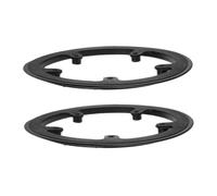 TOYANDONA Lot De 2 Protège-Plateaux Universels pour Vélo À Pignon Fixe Et VTT Protection Durable en Plastique Installation Facile sans Outils Couvercle De Pignon 6.89X6.89X0.39In