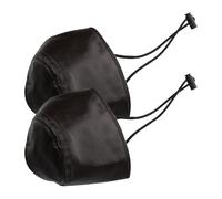 TOYANDONA Lot de 2 Protège-Talons en Cuir Marron pour Chaussures, Protection Antidérapante du Talon, Coussinets Confortables pour Conduite Homme et Femme, Accessoires Indispensables pour