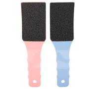 TOYANDONA Lot de 2 Râpes à Pieds Double Face Ergonomiques en Plastique Lime à Pieds Exfoliante pour Éliminer les Peaux Mortes Outil de Pédicure pour Soin Couleurs Bleu et Rose Usage