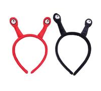 TOYANDONA Lot de 2 Serrage-Têtes pour Femmes de Tentacules D’Escargot Accessoires pour Cheveux Légers Rouge et Noir Bandeaux Décoratifs pour Soirées Cosplay et Fêtes