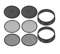 TOYANDONA Lot de 2 Set de Sets de Tamis de Jardin en Plastique 8 Pièces Cadre et Maillage Interchangeable, Tamisage de Terre, Compost et Pierres, Outil de Jardinage Pratique pour Plantation