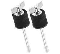 TOYANDONA Lot de 2 set de Supports D’Extension pour Cymbales Réglables en Hauteur Bras Multifonctionnel Noir pour Pied de Cymbale Accessoire de Montage Double Couche Stable Compatible