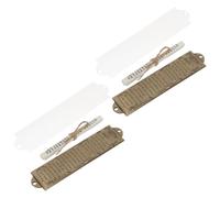 TOYANDONA Lot de 2 Sets de Sets de Mezouzahs en Métal Antique 132mm, Décoration Murale Religieuse Judaïque pour Porte D'entrée, Ornement de Prière Bénédiction Gravée, Artisanat Décoratif