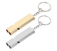 TOYANDONA Lot de 2 Sifflets D'entraînement pour Pigeons en Alliage D'aluminium Léger Porte-clés, Son Puissant pour Dressage et Utilisation en Extérieur