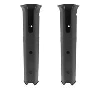 TOYANDONA Lot de 2 Supports pour Cannes à pêche en Kayak avec élastique, | Goupille d'alignement amovible, boulons de fixation, organiseur de tube pour pêcheur, fixation pour rail latéral de