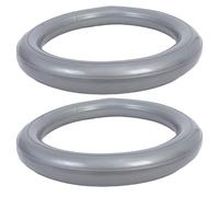 TOYANDONA Lot De 2 Supports pour De Stabilité Base pour Suisse pour d'exercice Anneau De Stabilité De Gym PVC Gris