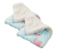 TOYANDONA Lot de 2 Tapis Chauffants Carrés en pour Hamster et Chinchilla Coussin Doux et Chaud pour l'hiver Coussin Portable pour Animaux de Compagnie