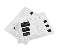 TOYANDONA Lot de 2 Tapis d'Entraînement pour Nail Art 40X30 CM en Silicone Noir à Motif Carré Plateau Multifonction pour Manucure Palette à Ongles Fond Photo Professionnel pour