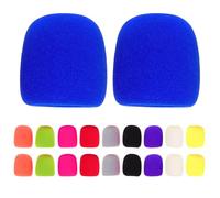 TOYANDONA Lot de 20 bonnettes de protection pour microphone : éponge de protection, manchons élastiques multicolores, anti-projections pour karaoké et scène (10 couleurs)