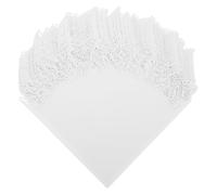 TOYANDONA Lot de 20 Cônes en Papier Kraft Blanc Creux à Dentelle Motif Papillonnage, Cornets Confettis Mariage Décoratifs pour Pétales et Confettis, pour Cérémonie et Décoration de Table