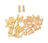 TOYANDONA Lot de 20 Connecteurs Bullet pour Esc Fils De Moteur Esc Bornes Bullet Rc Fiche Banane pour Avion Rc Fil De Batterie Prise De Remplacement pour Batterie Doré