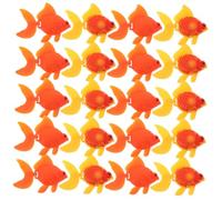 TOYANDONA Lot de 20 Décorations De Lampe en Forme De Poisson Rouge Artificiel Poisson Flottant Réeliste Ornement pour Aquarium en Plastique