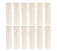 TOYANDONA Lot de 20 Manchons de Lustre en Plastique Blanc 25X100Mm Boîtiers Solide pour Bougeoirs Décoratifs Douilles Légères Adaptées pour Lustres et Appliques Murales Usage Intérieur