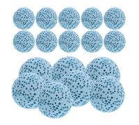 TOYANDONA Lot de 20 Perles Parfumées en Pierre Volcanique Naturelle 16 Mm Bleu Clair sans Trou pour Diffuseur D'huiles Essentielles, Accessoire Voiture, Décoration Intérieure, Aromathérapie