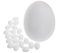 TOYANDONA Lot de 20 Œufs de Pigeon en Plastique Solide 38 X 28 CM Faux Œufs pour Élevage et Incubation Accessoire D’Élevage pour Pigeons Voyageurs Usage Décoratif et Assistance à