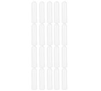 TOYANDONA Lot de 20 Vides en Plastique Blanc pour Huiles Essentielles Portable Rechargeable Aromathérapie Nasale Usage Santé et Sinus Format Compact pour Voyage