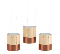 TOYANDONA Lot de 3 Bobines Mobiles en Fil de Cuivre pour Haut-parleurs de Graves 25,5×32×3,5ω Accessoires de Réparation pour Woofer Câbles de Bobine Mobile pour Sonorisation et Audio