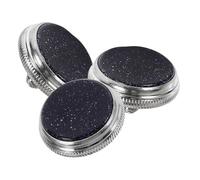 TOYANDONA Lot de 3 Boutons-poussoirs pour Trompette, Petit Modèle, en Pierre Bleue Sable, Accessoire pour Instrument de Musique, Remplacement Valves Trompette, Boutons de Doigt Solide,