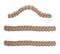 TOYANDONA Lot de 3 Échelles de Corde Tressée Suspendues pour Bernard-L'Hermite Reptiles et Lézards Accessoires d'escalade et Décoration Naturelle pour Terrarium Habitat Polyvalent et