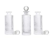 TOYANDONA Lot de 3 Flacons D'arôme en Verre Vertical 150 ML sans Bouchon Bouchon en Verre, Diffuseur D'huile Essentielle Rechargeable pour Parfum Intérieur Maison et Voiture, Flacons