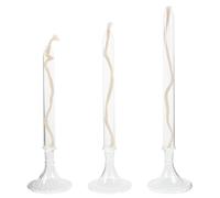 TOYANDONA Lot de 3 Lampes à Pétrole en Verre Transparent pour Usage Intérieur Lampes à Huile de Table Décoratives Bougies Huile Ambiance Romantique Maison et Fêtes