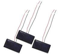 TOYANDONA Lot de 3 Mini Panneaux Solaires Soi-même 5 V 60 Ma Câble, Modules Compacts et Légers pour Camping, Bricolage et Recharge D’appareils Portables, Kit Panneau Solaire DIY Polyvalent