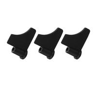 TOYANDONA Lot de 3 Pales de Pétrissage en Acier Inoxydable Antiadhésives pour Machine Lame de Mélange Noire 62X45X21 MM Pièces de Rechange pour Préparation Homogène de Pâte