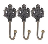 TOYANDONA Lot de 3 patères murales rustiques en fer bronze pour vestes et | Crochets muraux antiques pour sacs, style ferme classique, robustes et résistants, faciles à installer, adaptés aux